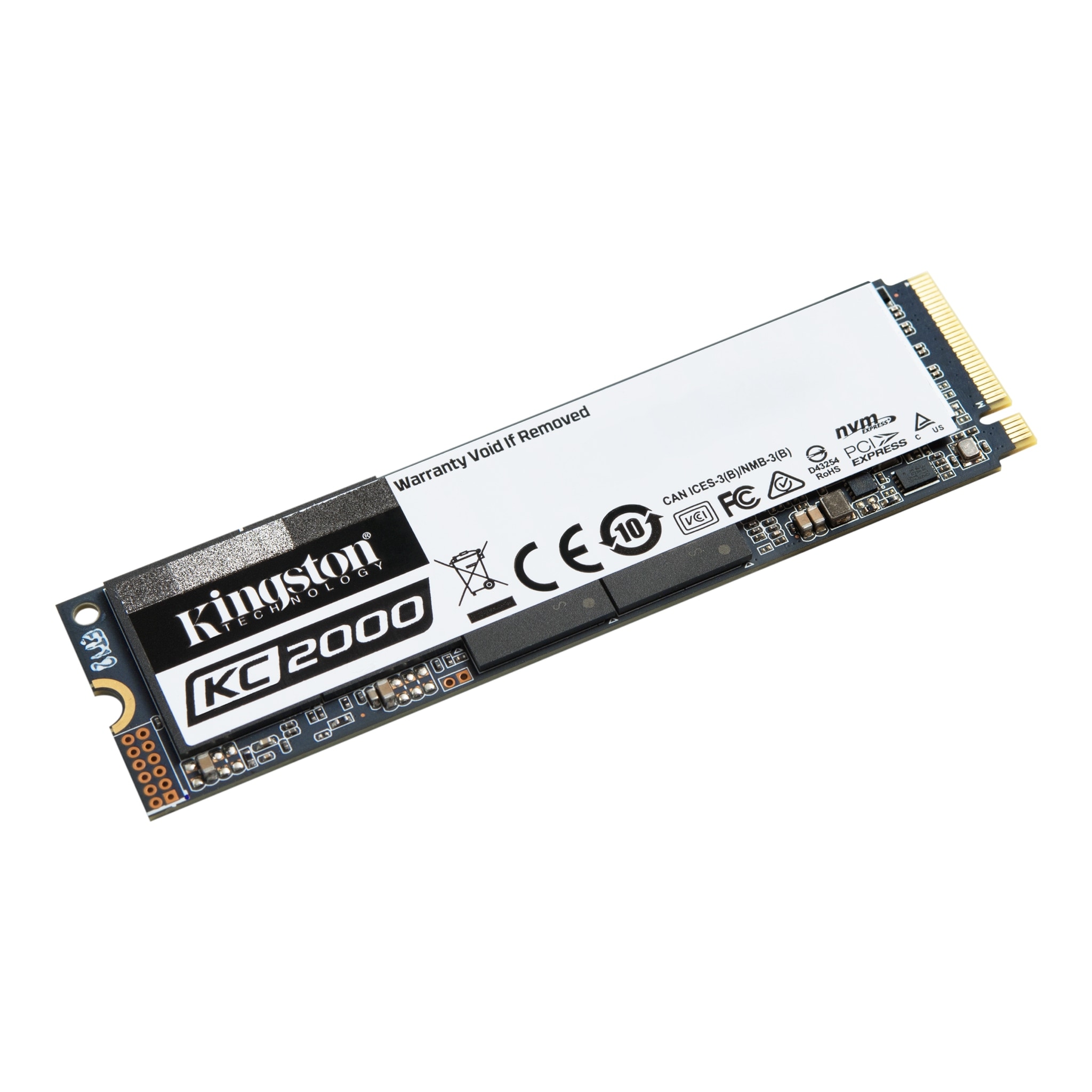 Ổ cứng SSD Kingston KC2000 NVMe PCIe Gen 3.0 x4 500G - Hàng Chính Hãng