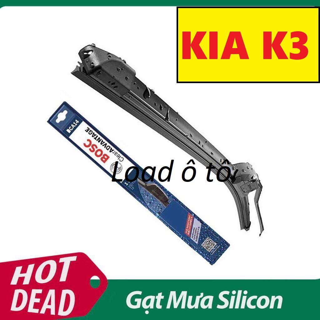 Bộ 02 Gạt Mưa Silicon Xe KIA K3 2022-2023 gạt mềm không xương chính hãng Bosch Cao Cấp