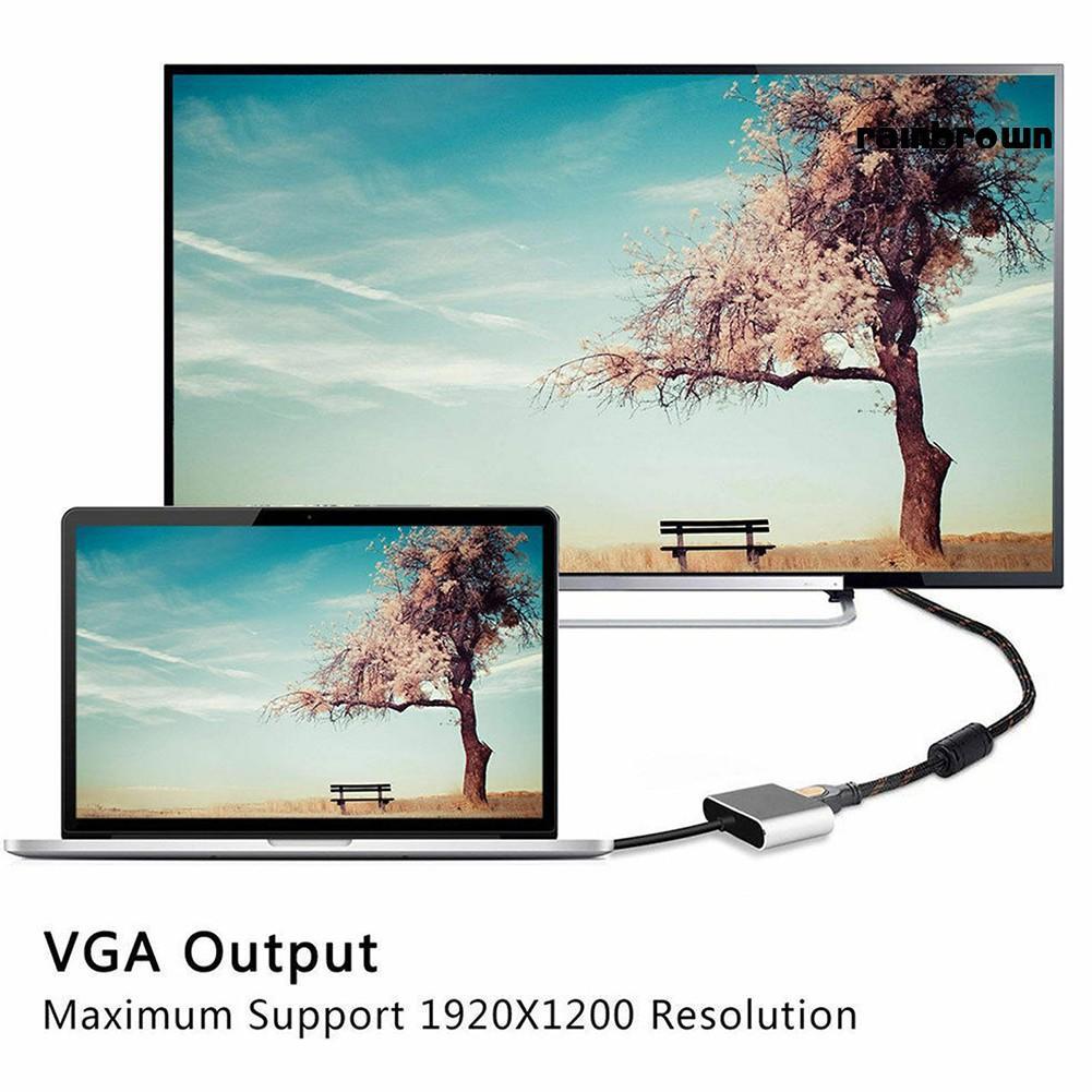 Cáp Chuyển Đổi Usb 3.1 Type C Sang Vga Hdmi 4k
