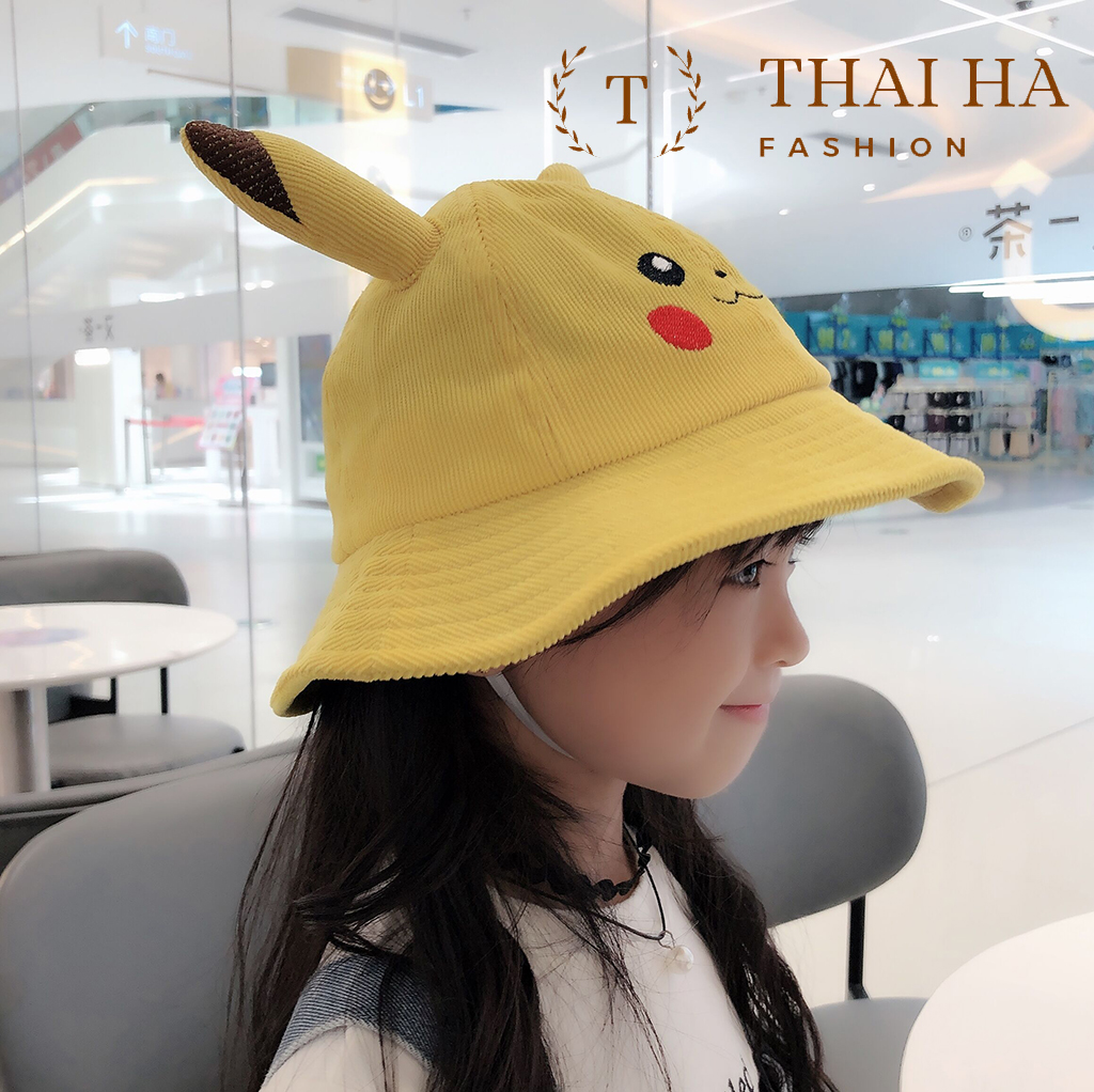 NÓN PIKACHU CHO BÉ, MŨ TAI BÈO HOẠT HÌNH CHO BÉ