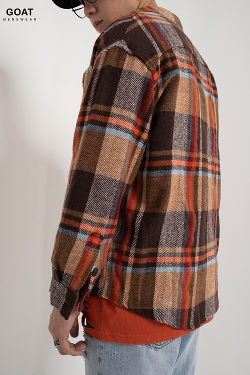Áo Sơ Mi Nam Form Rộng Tay Dài GOAT MENSWEAR
