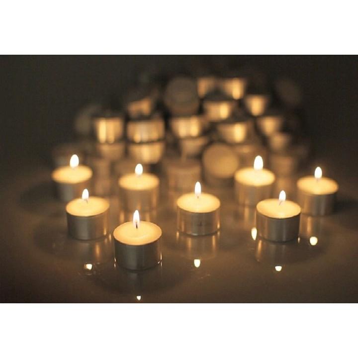 Nến Tealight, nến đốt đèn xông tinh dầu cháy 4 giờ - 5 giờ không mùi không khói