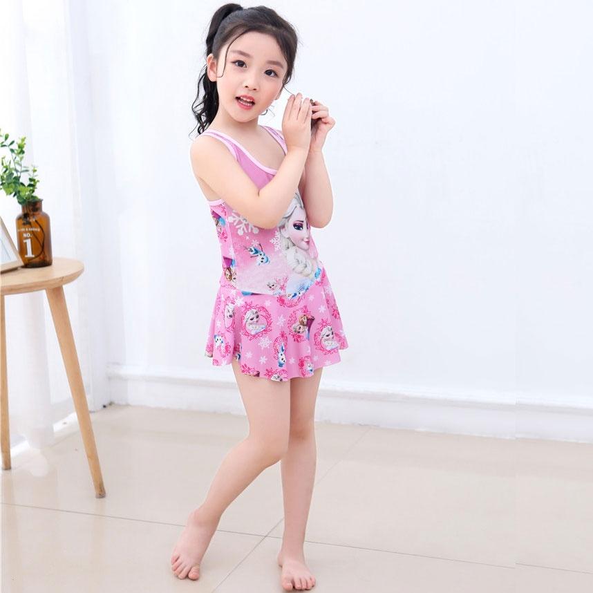 (HCM) BỘ ĐỒ BƠI HOẠ TIẾT HÌNH CÔ GÁI ELSA CỰC XINH DÀNH CHO BÉ GÁI_MÃ 013