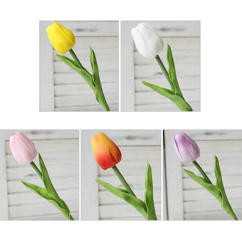 Hoa tulip giả trang trí kiểu dáng xinh xắn