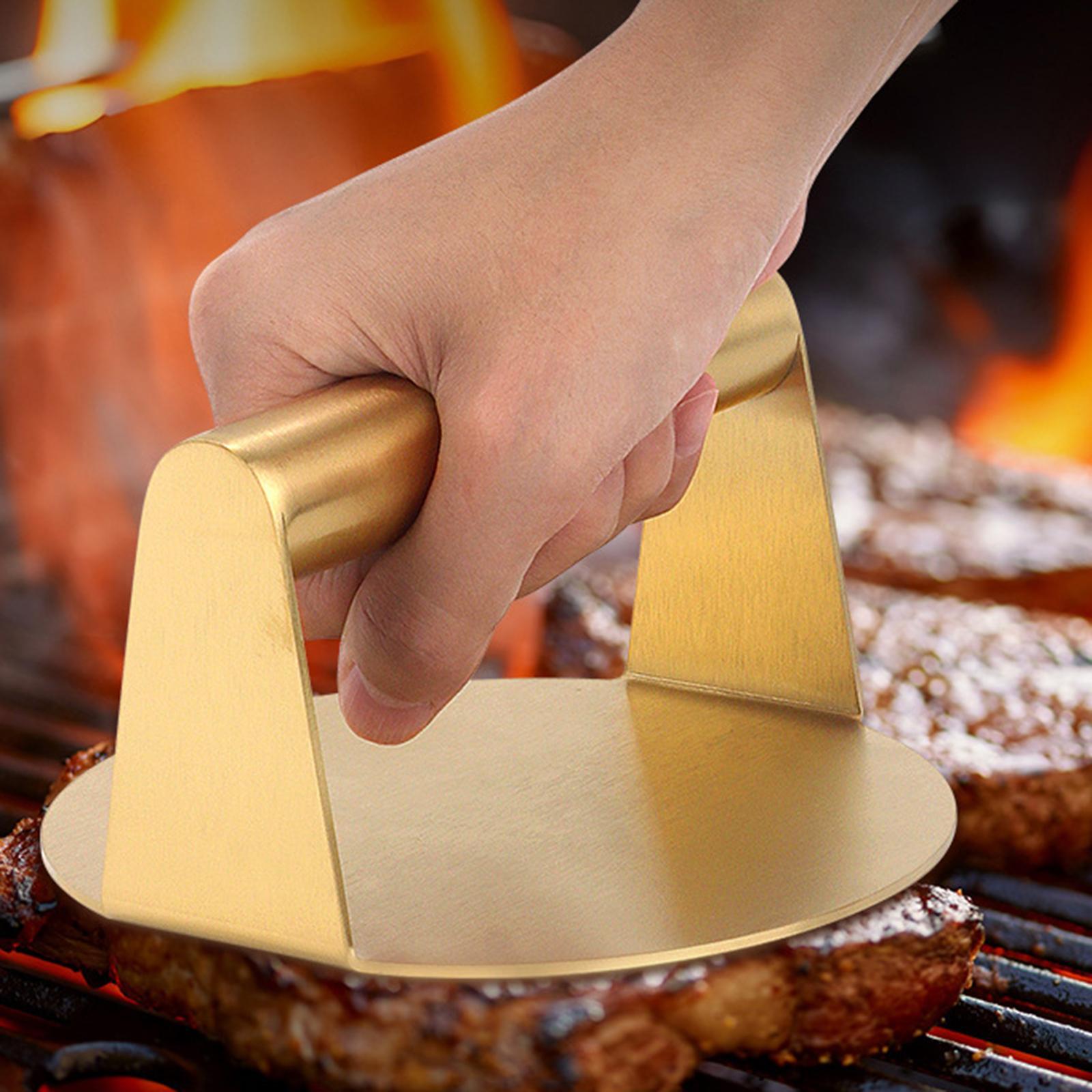 Press Round Burger Smasher Easy to Clean Hamburger Patty Maker for Flat Grill BBQ Steak Grilling Meat Patty