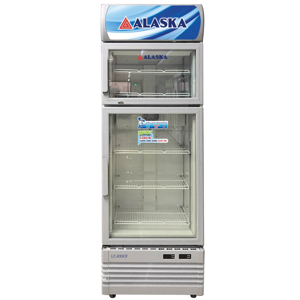 TỦ ĐÔNG MÁT ĐỨNG 2 CỬA ALASKA 500 LÍT LC-833CF - Hàng chính hãng