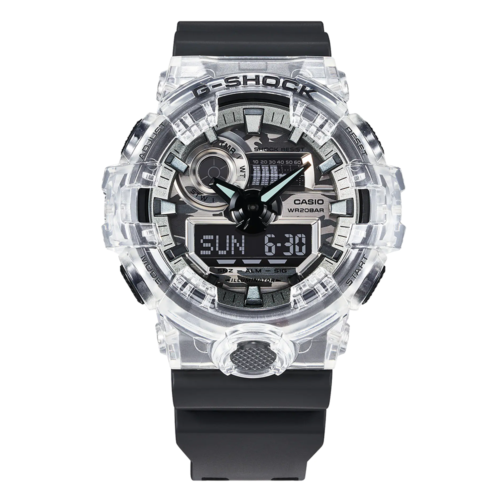 Đồng hồ nam dây nhựa Casio G-Shock chính hãng GA-700SKC-1ADR (53mm)