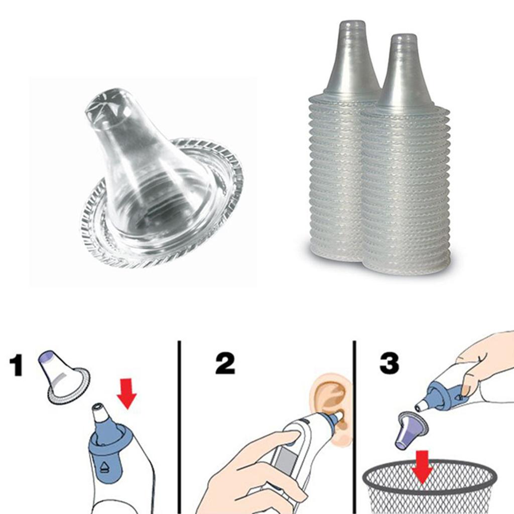 20pcs Disposable Ear Thermometer Covers, Replacement Lens Filters Probe Covers Digital Thermometers Cover Caps