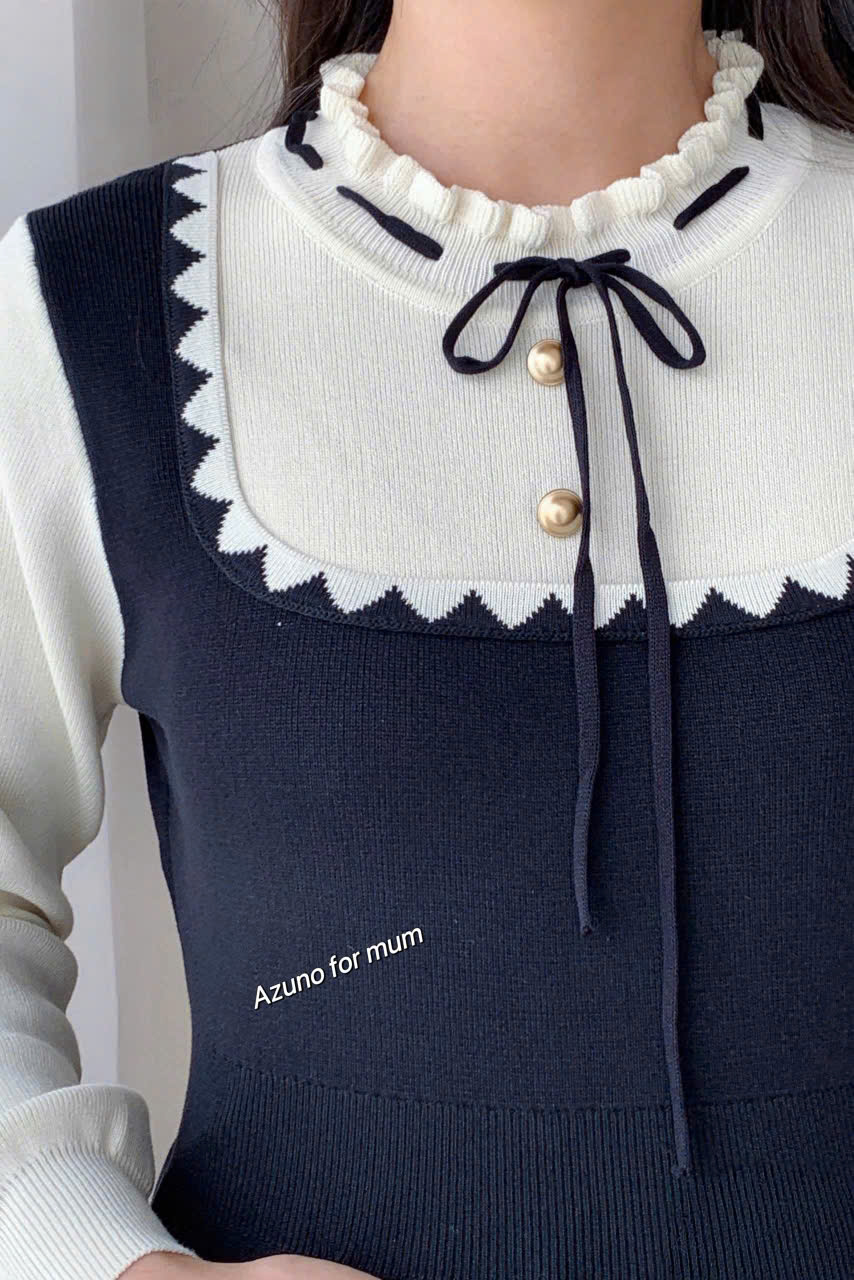 Váy Len Bầu, Đầm Bầu Len Dài Tay Cao Cấp