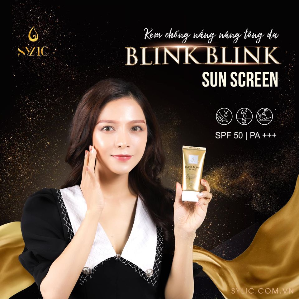 Kem chống nắng Hàn Quốc Blink Sylic SPF 50+ PA ++++ giúp da trắng sáng, nhẹ nhàng, tạo cảm giác mịn màng cho da