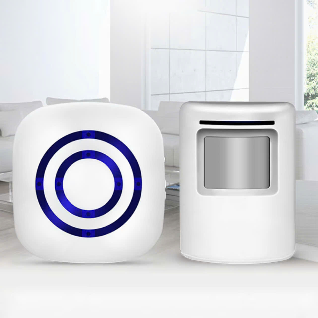 Chuông Cửa Báo Khách Hồng Ngoại Không Dây Cao Cấp - Cảm Biến Chống Trộm Thông Minh Loại Tốt