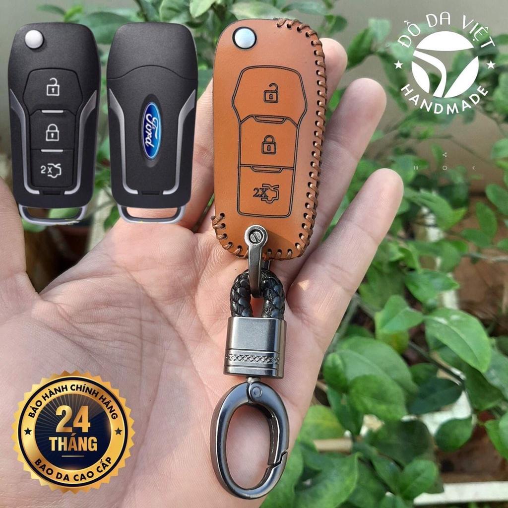 Bao da chìa khóa chìa độ cho ford và chìa khóa như hình, da bò thật. bảo hành 2 năm