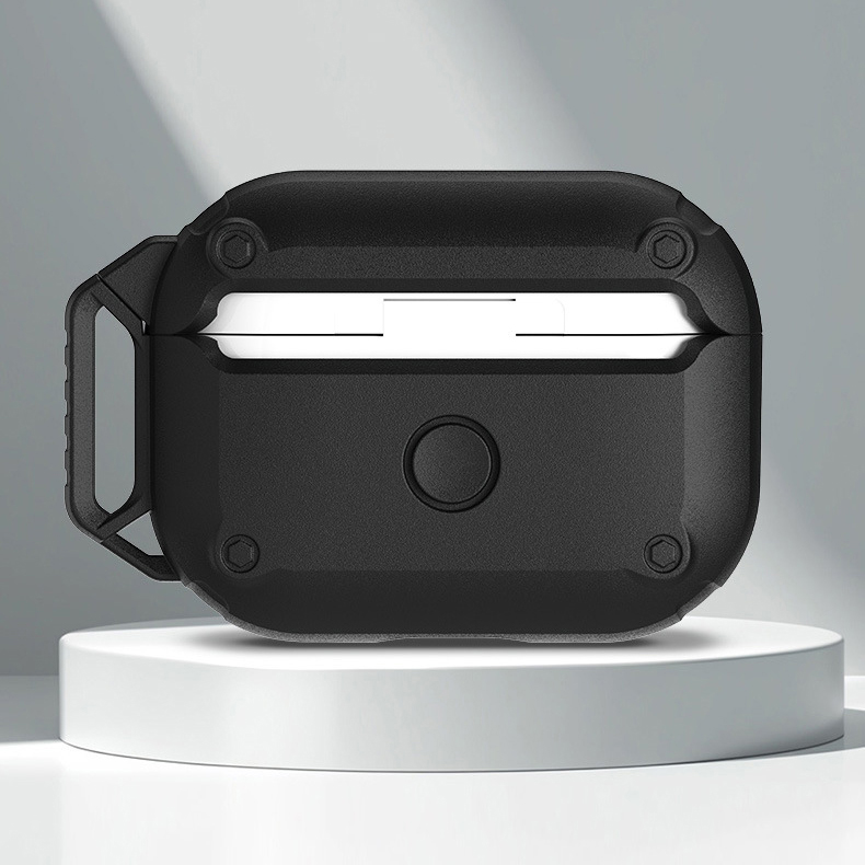 Case bảo vệ có khóa an toàn nắp từ tính chống sốc cho AirPods Pro 2 - Hàng Chính Hãng