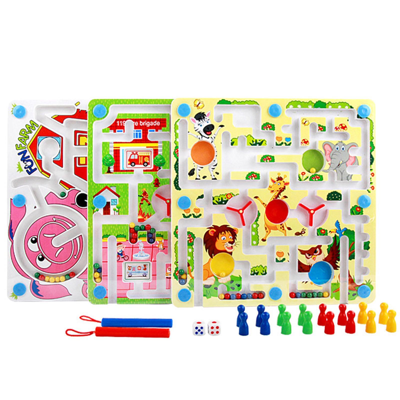Maze Board Maze Track Ludo Game Toy for Family Educational