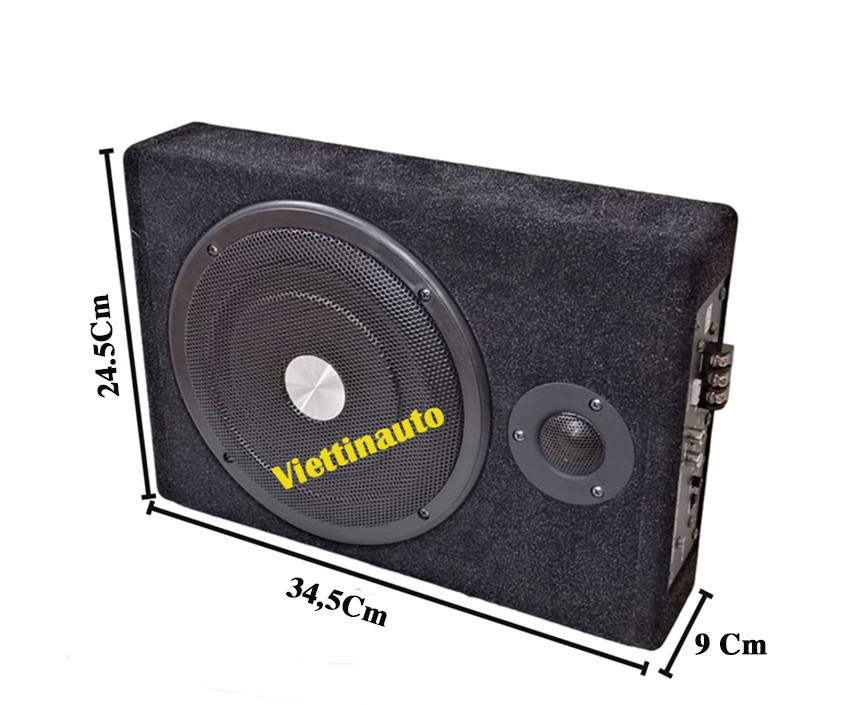 Loa Sub gầm ghế Ô tô, Loa siêu trầm xe hơi, Loa Sup điện, Loa trầm ô tô giá rẻ QP-R8