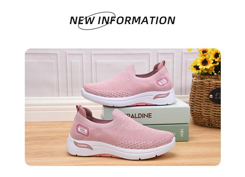 Giày tennis thời trang Giày tennis Ánh sáng Phụ nữ Thể thao Thể thao trượt trên giày đi bộ giản dị nữ Color: Pink Running shoes Shoe Size: 8.5