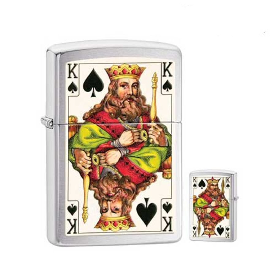 Bật Lửa Zippo 28489 – Zippo King Brushed Chrome