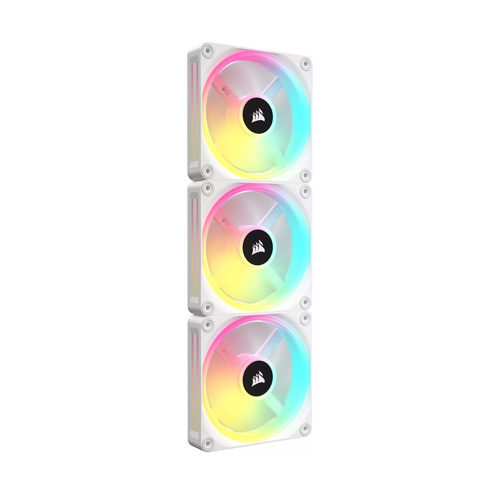 Quạt máy tính Corsair iCUE LINK QX120 RGB WHITE, Magnetic Dome RGB Fan - Hàng Chính Hãng