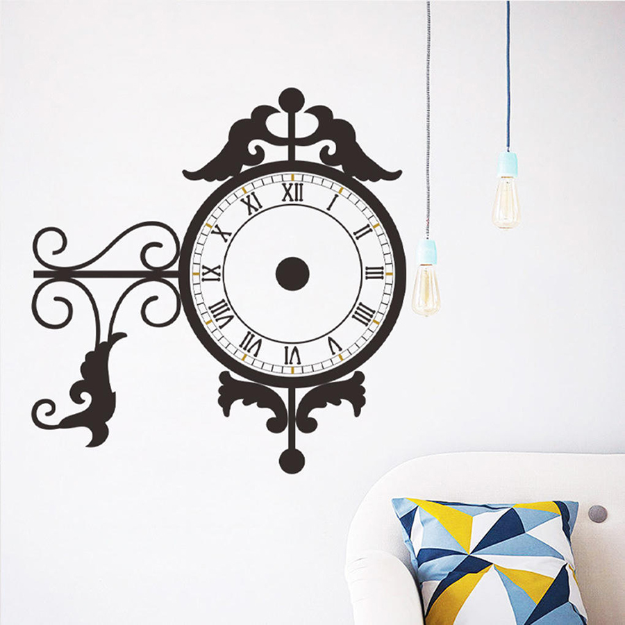 Đồng Hồ Decal Hoạ Tiết Hoa Văn DH28 (35 x 35 cm)