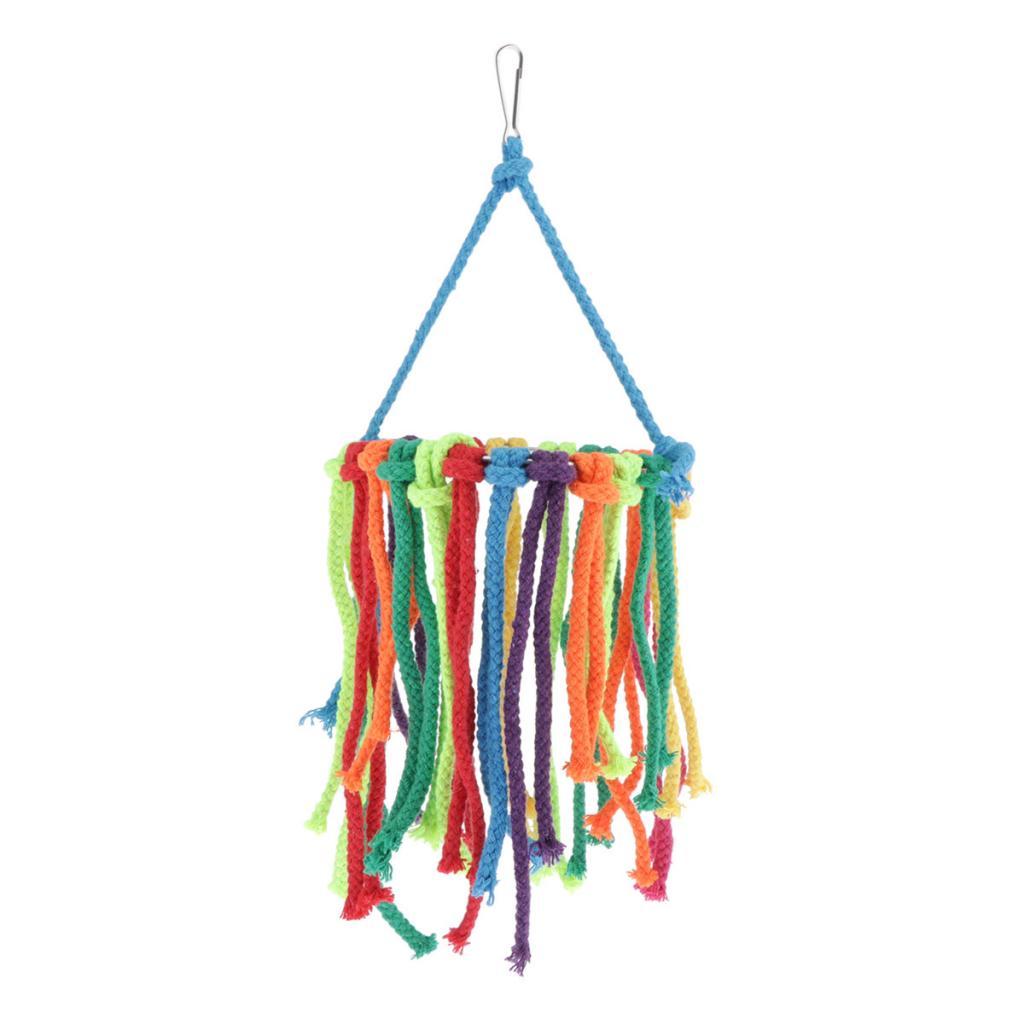Birds Parrot Chew Toys Cage Shredder Foraging Toy For Small Bird Hanging Toy