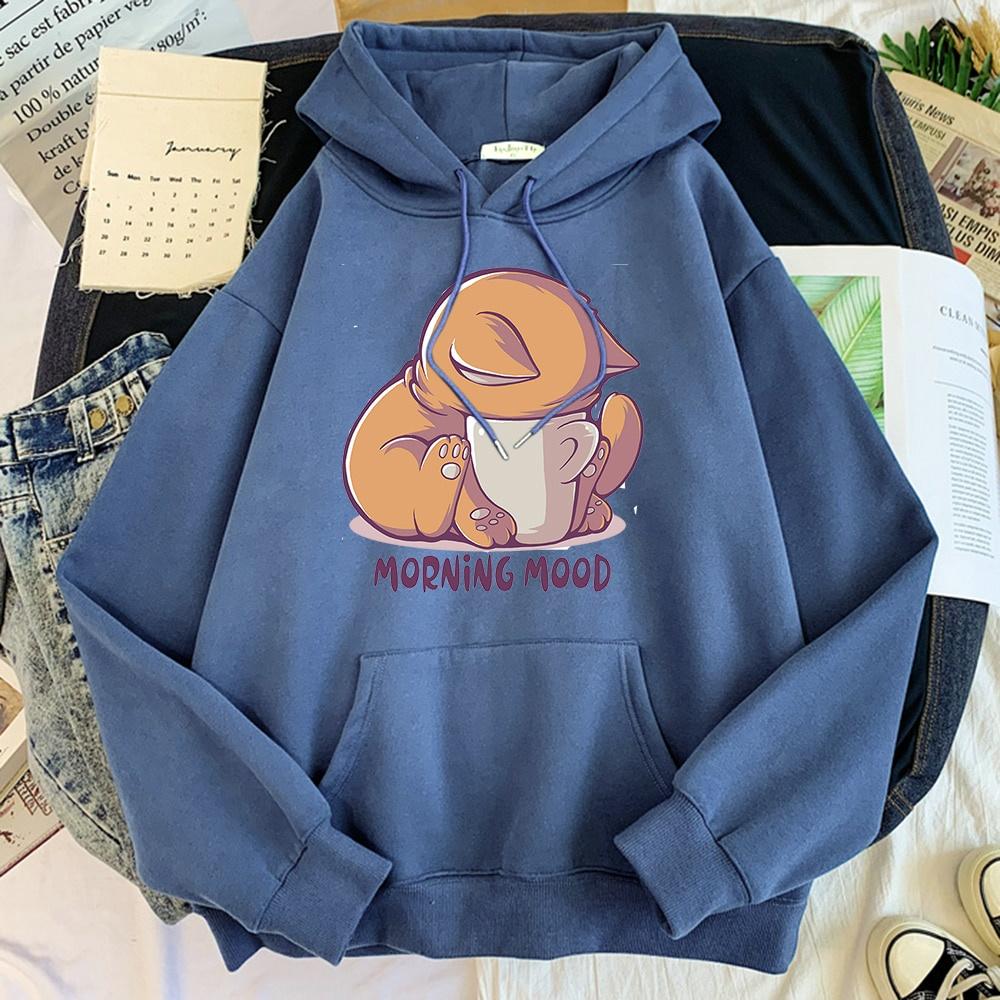 Áo hoodie in hình Hoạt Hình Mèo Hoody Kawaii