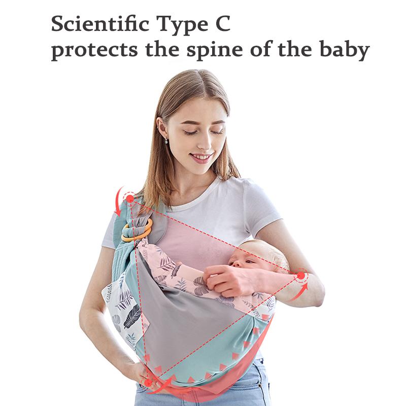 Em Bé Sling Cho Trẻ Sơ Sinh Sling Vòng Ba Lô Quấn Bé Kangaroo Trẻ Sơ Sinh Thoáng Khí Cho Bé Giá Đỡ Điều Dưỡng Cho Con Bú Khăn