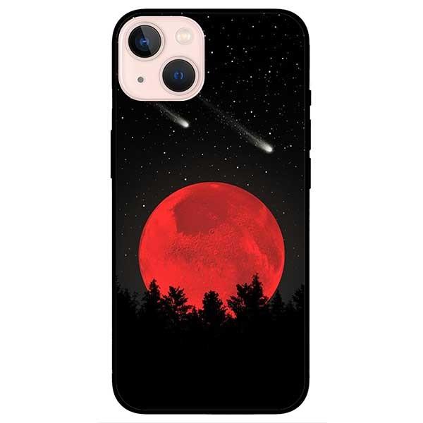 Ốp lưng dành cho Iphone 13 Mini - Iphone 13 - Iphone 13 Pro - Iphone 13 Pro Max - Mặt Trăng Đỏ