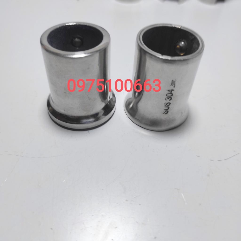 Chén tường inox 304 phi 19-Chén tường phòng tắm kính cường lực-Chén tường phi 19