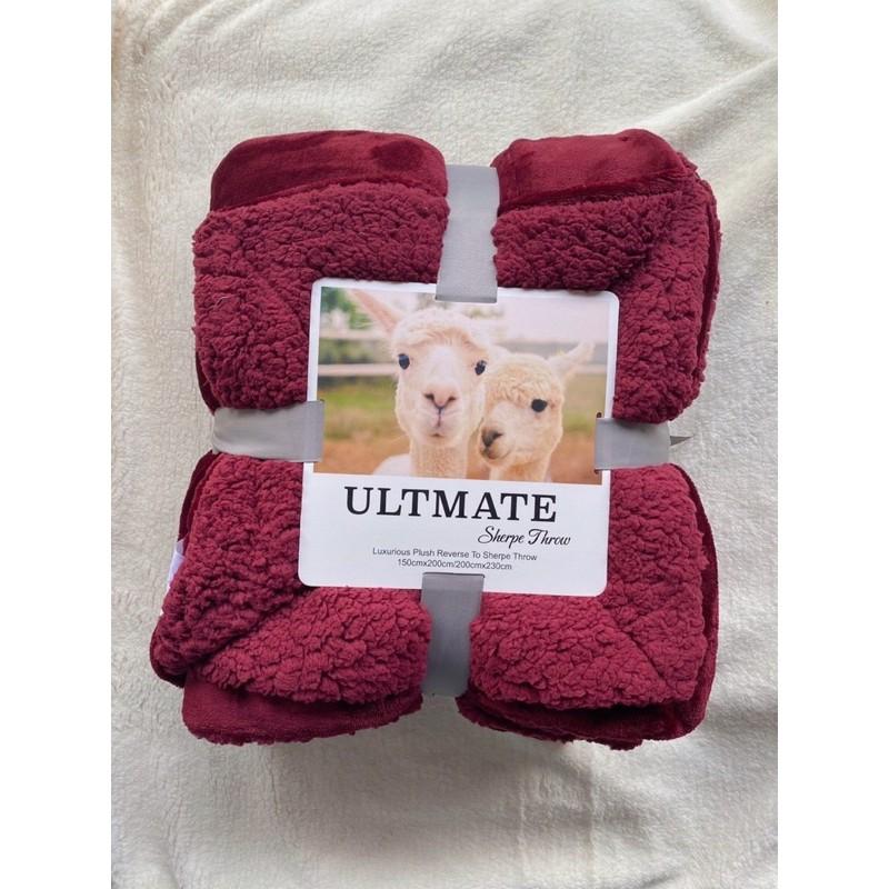 Chăn lông Cừu Ultimate Hàng Nhập Khẩu Cao cấp Đủ 12 Màu Sang Trọng nhắn tin chọn mẫu
