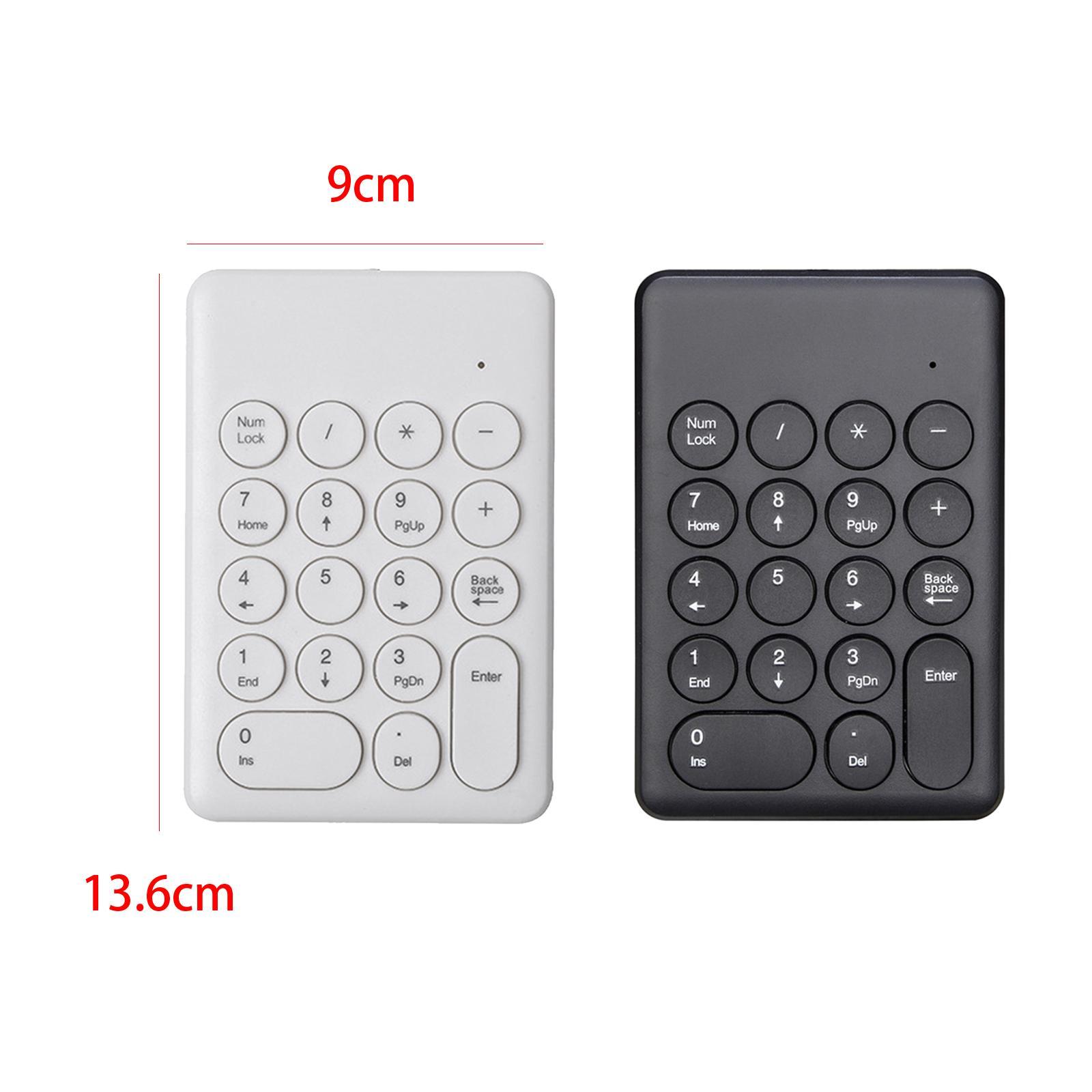 Portable 18 Keys 2.4G Wireless Numeric Keypad Number Numpad for PC