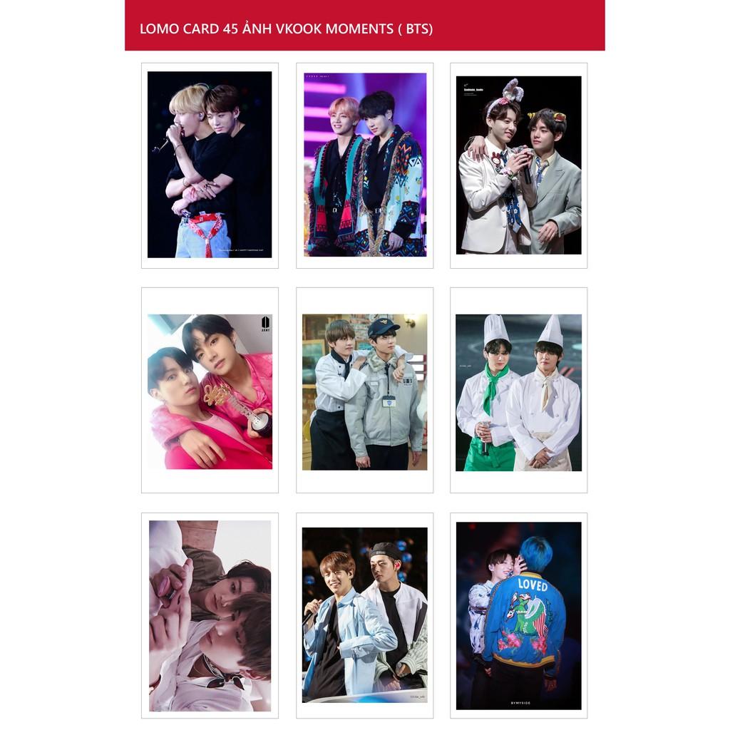 Lomo Card Ảnh VKOOK ( V &amp; Jungkook moments) 45 ảnh