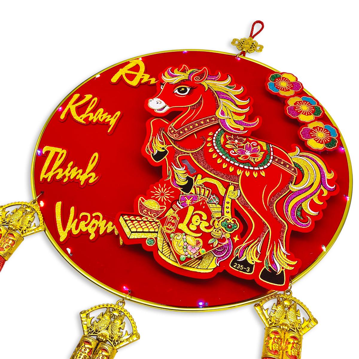 Liễn Treo Ngựa Lắc Đầu Phát Tài - Trang Trí Tết - 235-3