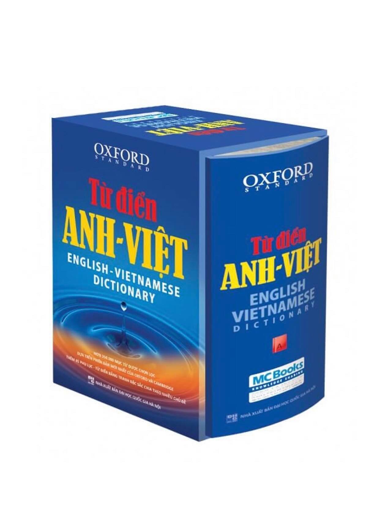 Combo Từ Điển Oxford Anh Việt 350.000 Từ (Hộp Cứng Xanh) và  360 Động Từ Bất Quy Tắc Và 12 Thì Tiếng Anh Cơ Bản (tặng kèm sổ tay người học tiếng anh)