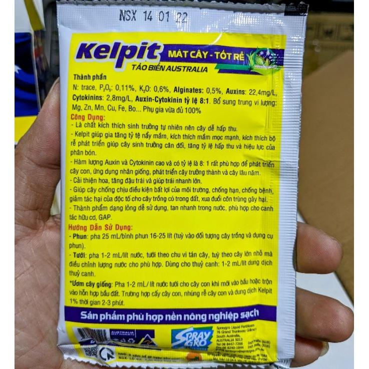 Phân bón sinh học Kelpit Australia . 100% Rong biển, mát cây, tốt rễ, bung chồi