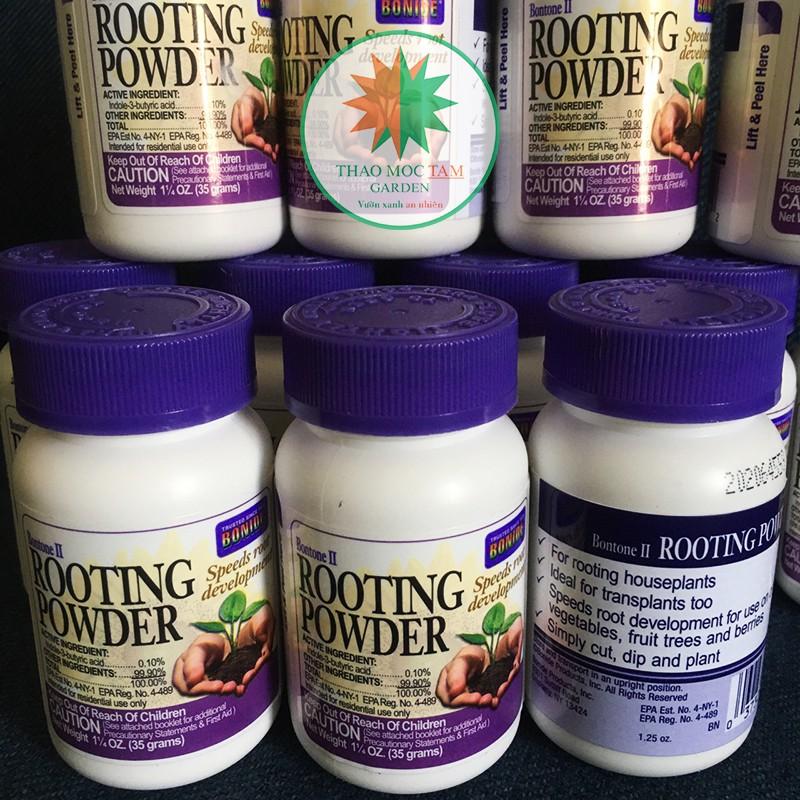 Bột giâm cành ROOTING POWDER chuẩn Mỹ - Bột kích rễ giâm chiết cành, chống khuẩn cao cấp cho lan và hoa hồng