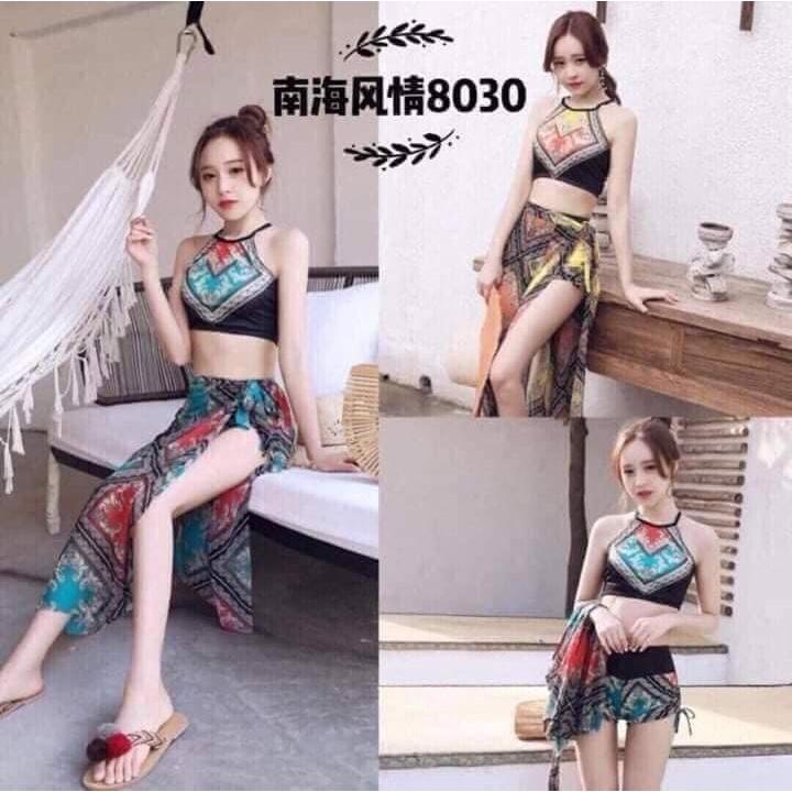 Bikini 2 mảnh HANA bộ yếm dạo biển áo có đệm ngực - sp 29