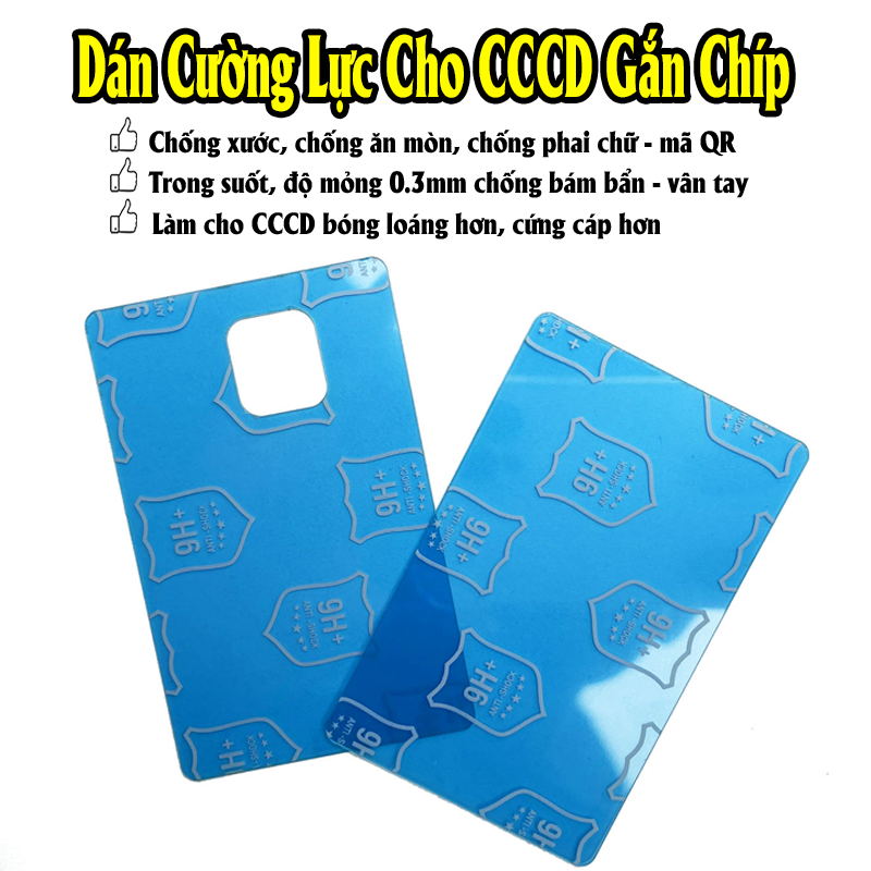 Miếng dán cường lực Nano bảo vệ CĂN CƯỚC CÔNG DÂN ; GIẤY PHÉP LÁI XE