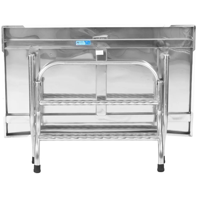 Bàn inox WIN chữ nhật phi 32 70 x 120cm