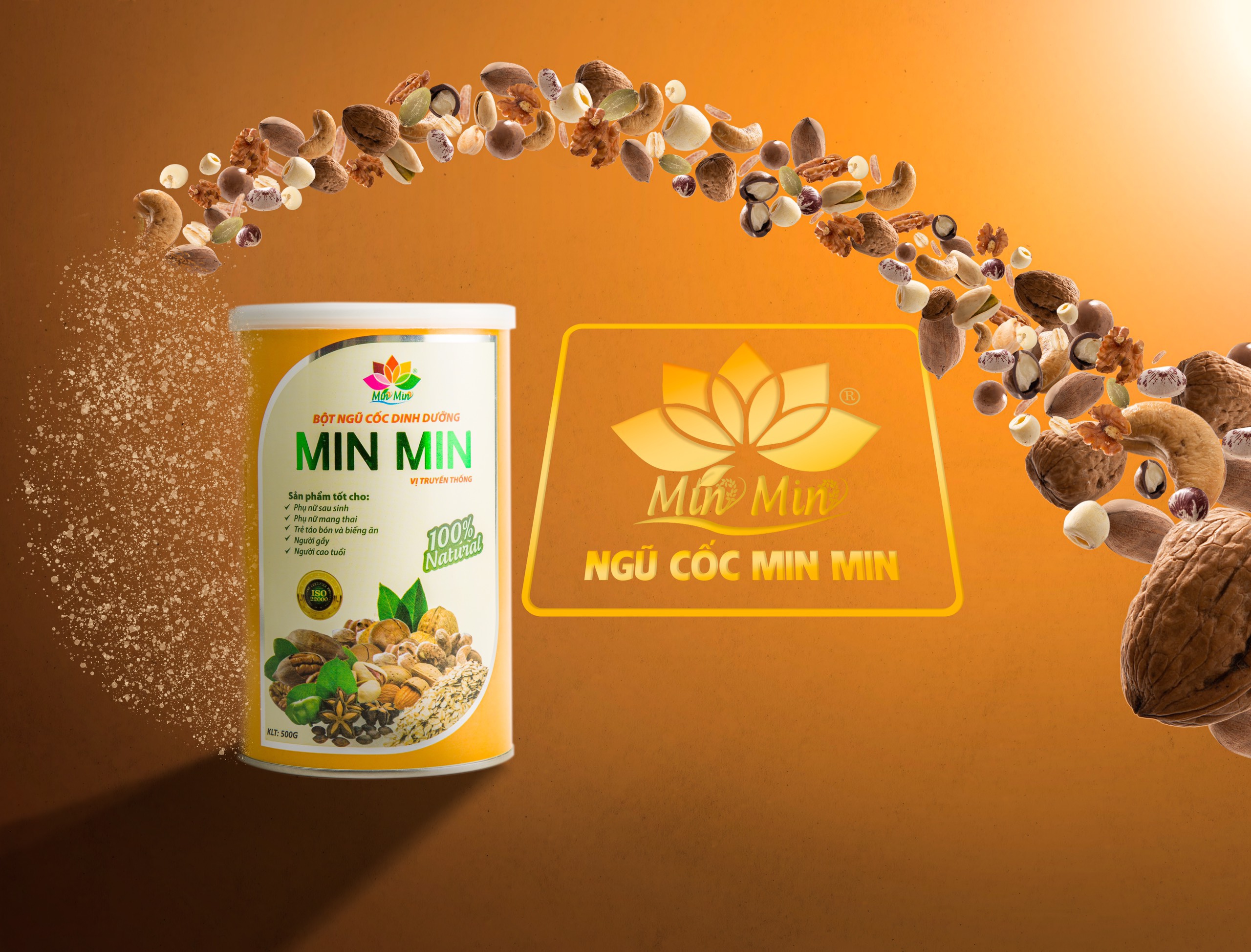 2 Hộp Ngũ Cốc Mẹ Bầu Và Lợi Sữa Min Min 500G Mẫu Mới 29 Loại Hạt Cao Cấp - Ngũ Cốc Dinh Dưỡng