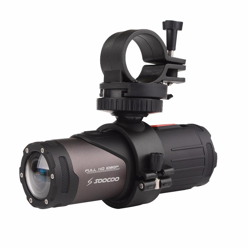 Máy ảnh hành động SOOCOO S20 nguyên bản không thấm nước 10m 4K Xe đạp Mũ bảo hiểm xe đạp Mini Sport Sport Cột Motorcycle DV Camrecorder