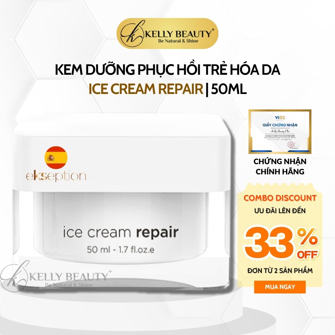 Kem Dưỡng Phục Hồi Trẻ Hóa Da ekseption Ice Cream Repair | Kelly Beauty