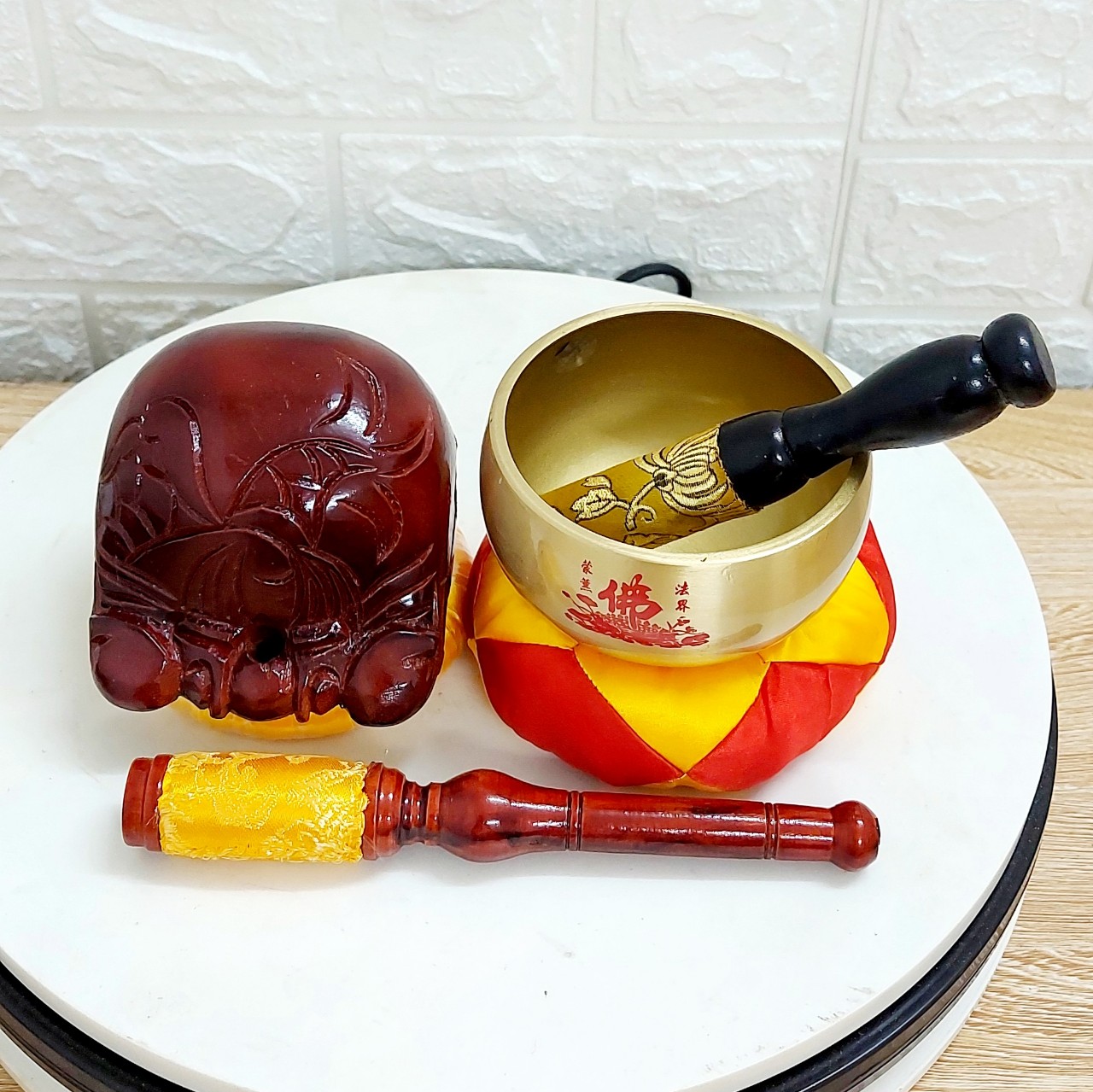 Chuông mõ tụng kinh 4inch hàng đẹp