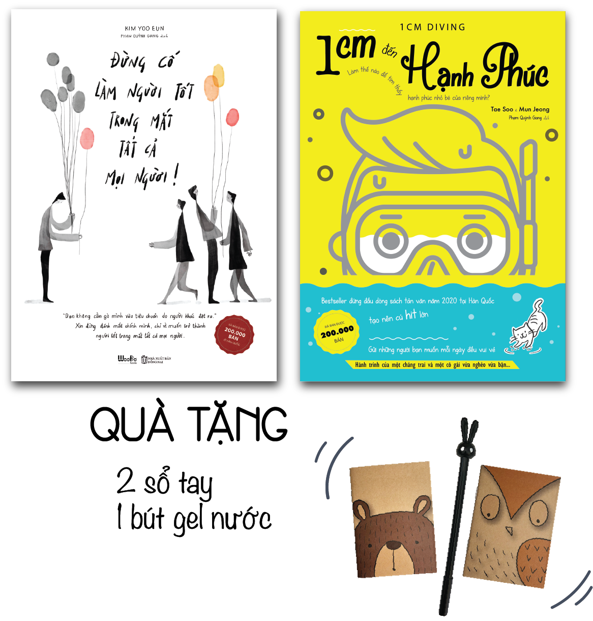Combo Đừng Cố Làm Người Tốt Trong Mắt Tất Cả Mọi Người + 1cm Đến Hạnh Phúc