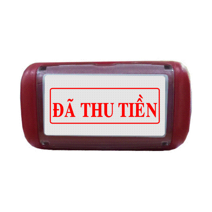 Con dấu liền mực Đã Thu Tiền
