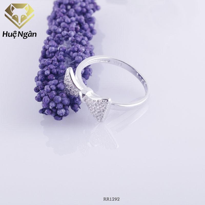 Nhẫn bạc Ý 925 Huệ Ngân - Nơ đẹp RR1292