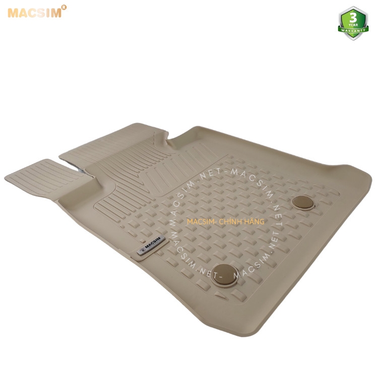 Thảm lót sàn ô tô nhựa TPE Silicon BMW 3 series 2005-2011 Beige Nhãn hiệu Macsim
