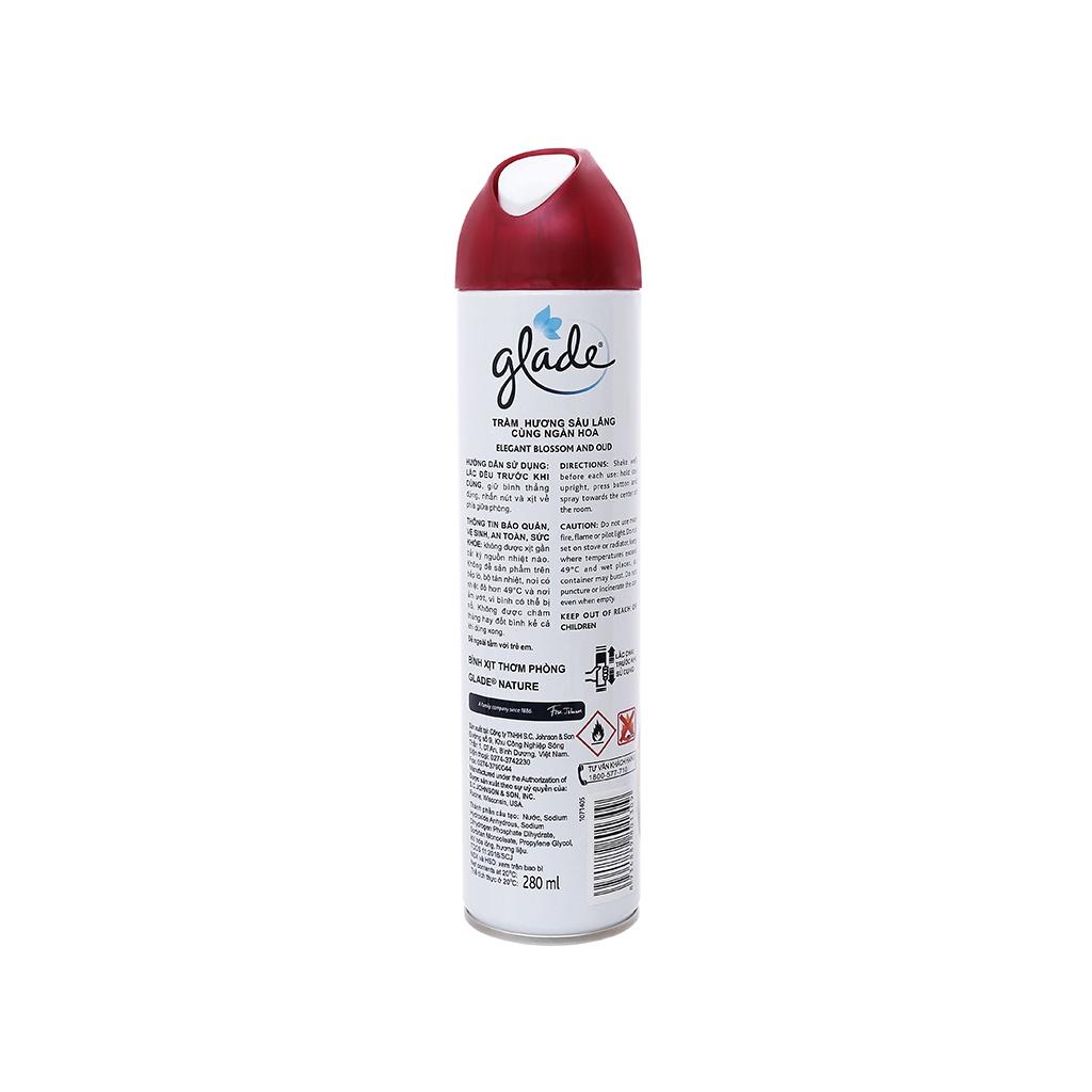Bình Xịt Thơm Phòng Glade Nature Trầm Hương Sâu Lắng Cùng Ngàn Hoa 280g