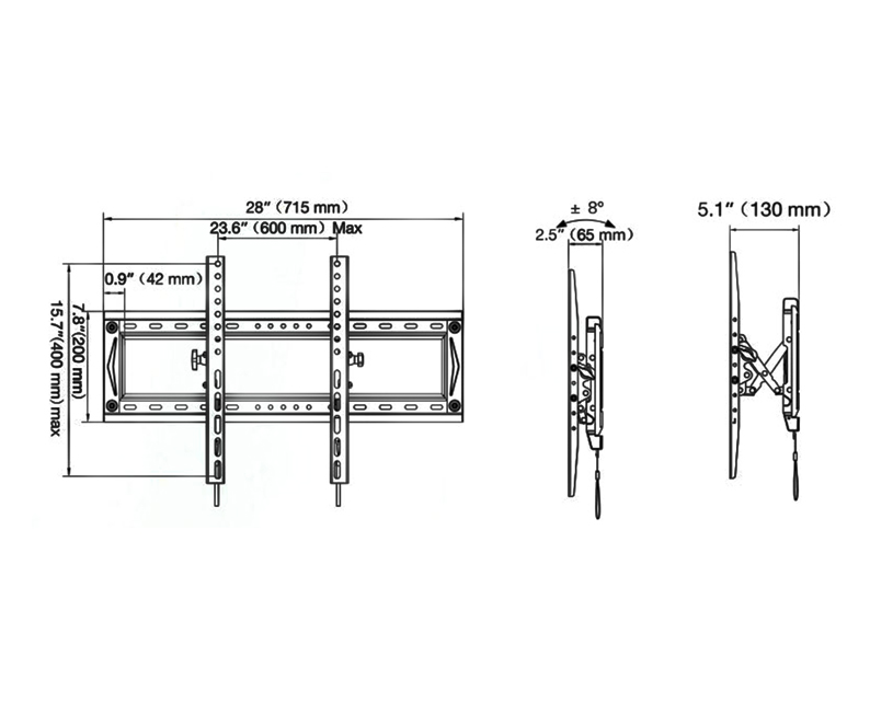 Giá Treo Nghiêng DF80-T - Hàng nhập khẩu
