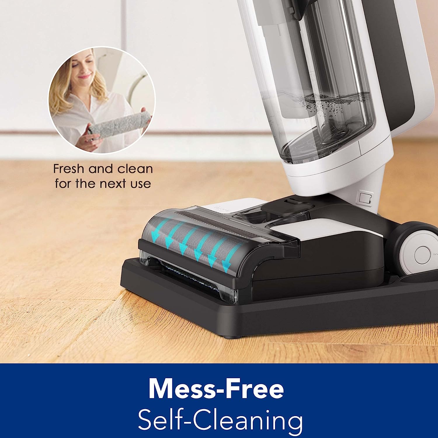 Máy Hút Bụi Lau Sàn Khô Uớt Tự Giặt Giẻ Diệt Khuẩn TINECO Floor 3 Thương Hiệu Mỹ Lực Hút 12,000 Pa Công Suất 190 W - Hàng Chính Hãng