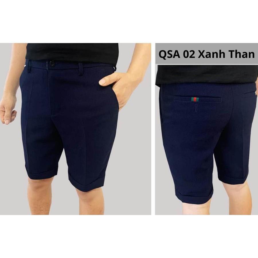 Quần tây âu nam vải co giãn, ống quần short ngắn